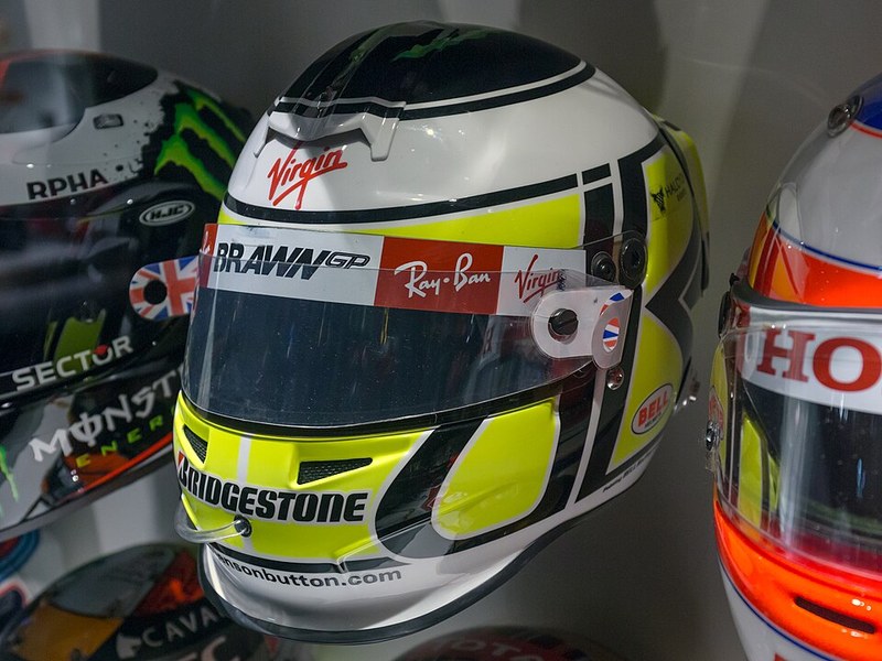 Photo of the Jenson Button 2009 season helmet