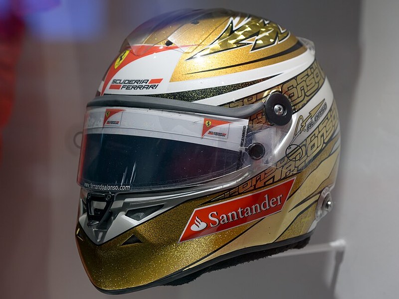 Photo of the Fernando Alonso Monaco Grand Prix 2011 helmet