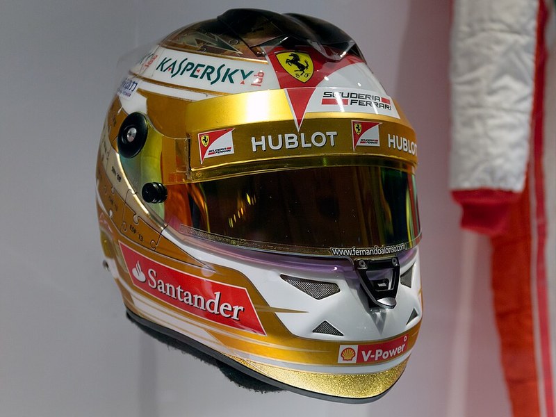 Photo of the Fernando Alonso Monaco Grand Prix 2013 helmet
