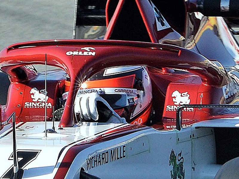 Photo of the Kimi Räikkönen 2020 season helmet