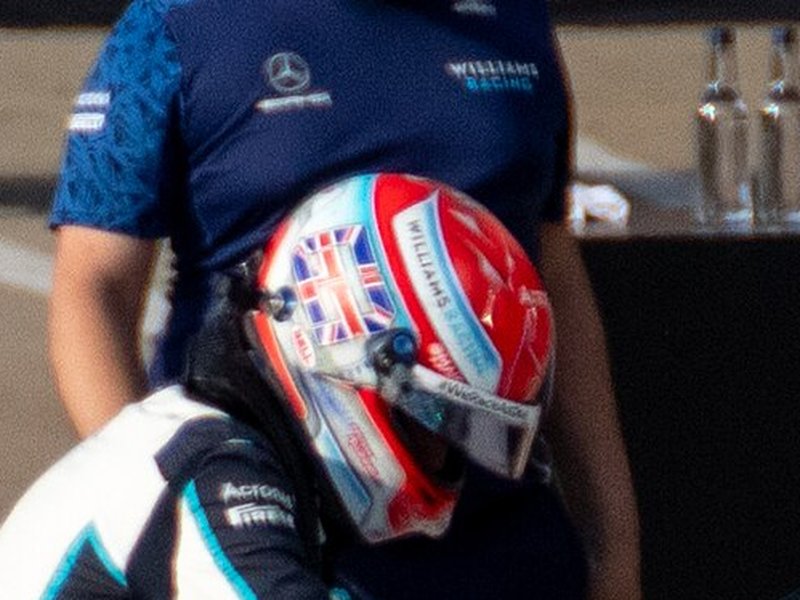 Photo of the George Russell British Grand Prix 2021 helmet