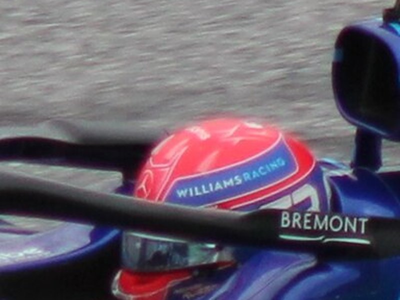 Photo of the George Russell 2021 season helmet