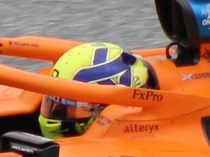Photo of the Lando Norris 2021 season helmet