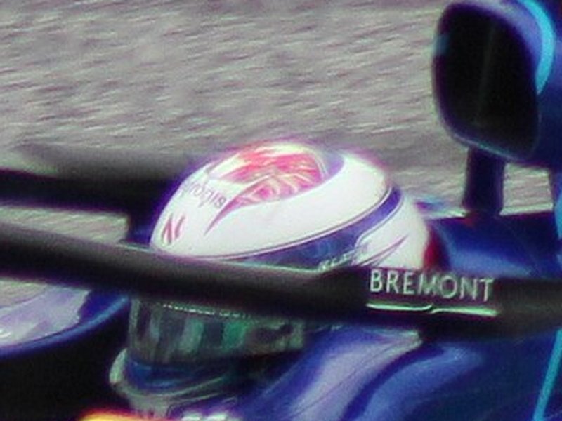 Photo of the Nicholas Latifi 2021 season helmet