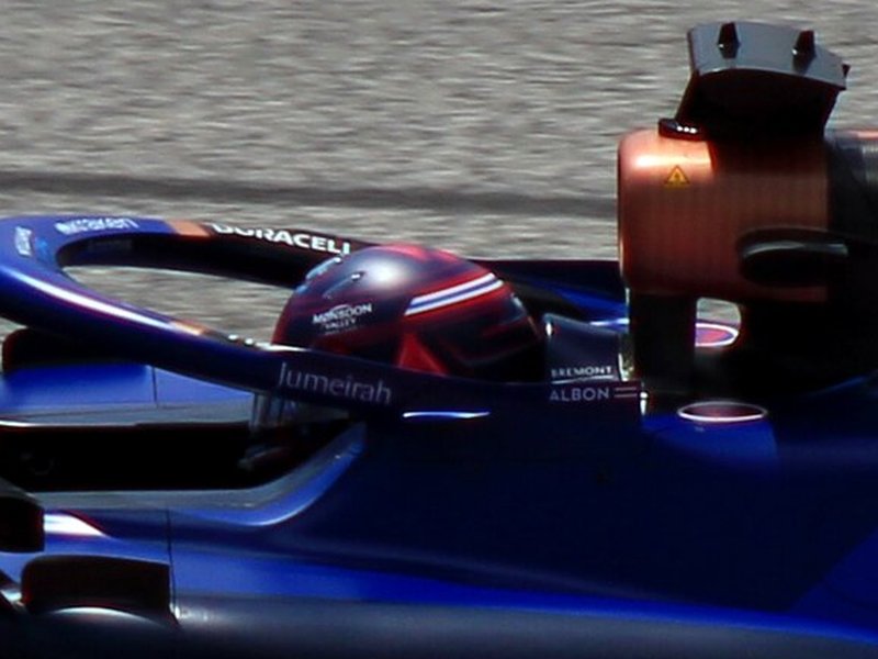 Photo of the Alexander Albon 2023 season helmet