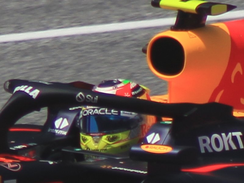 Photo of the Sergio Pérez 2023 season helmet