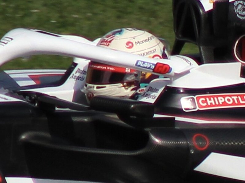 Photo of the Kevin Magnussen 2024 season helmet