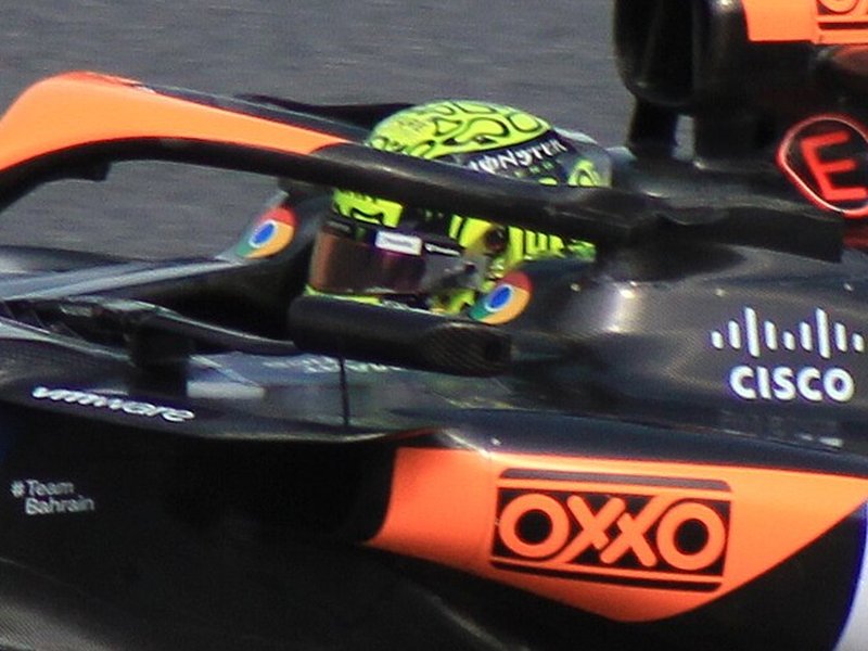 Photo of the Lando Norris 2024 season helmet