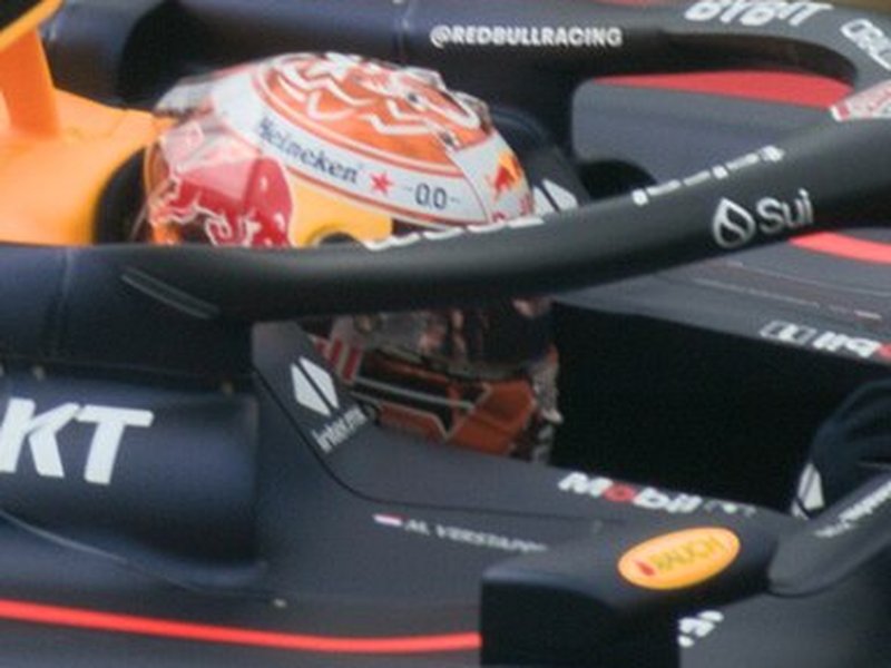 Photo of the Max Verstappen Belgian Grand Prix 2024 helmet