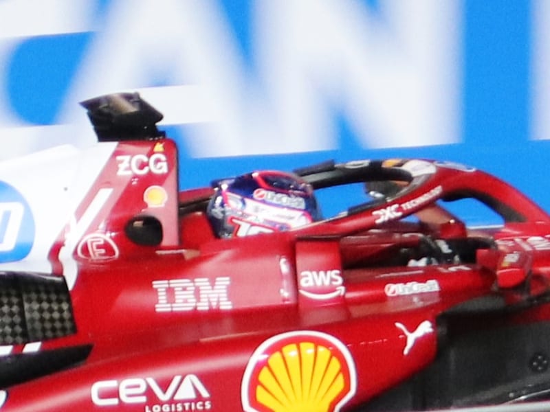 Photo of the Charles Leclerc Singapore Grand Prix 2025 helmet