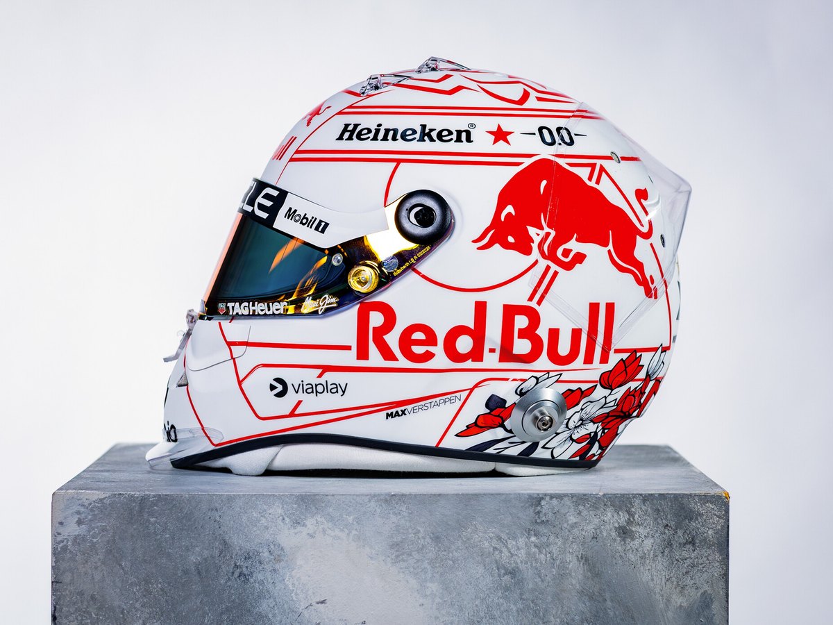 Helmet Rnd Max Verstappen Cherry blossom helmet: Japanese 2025