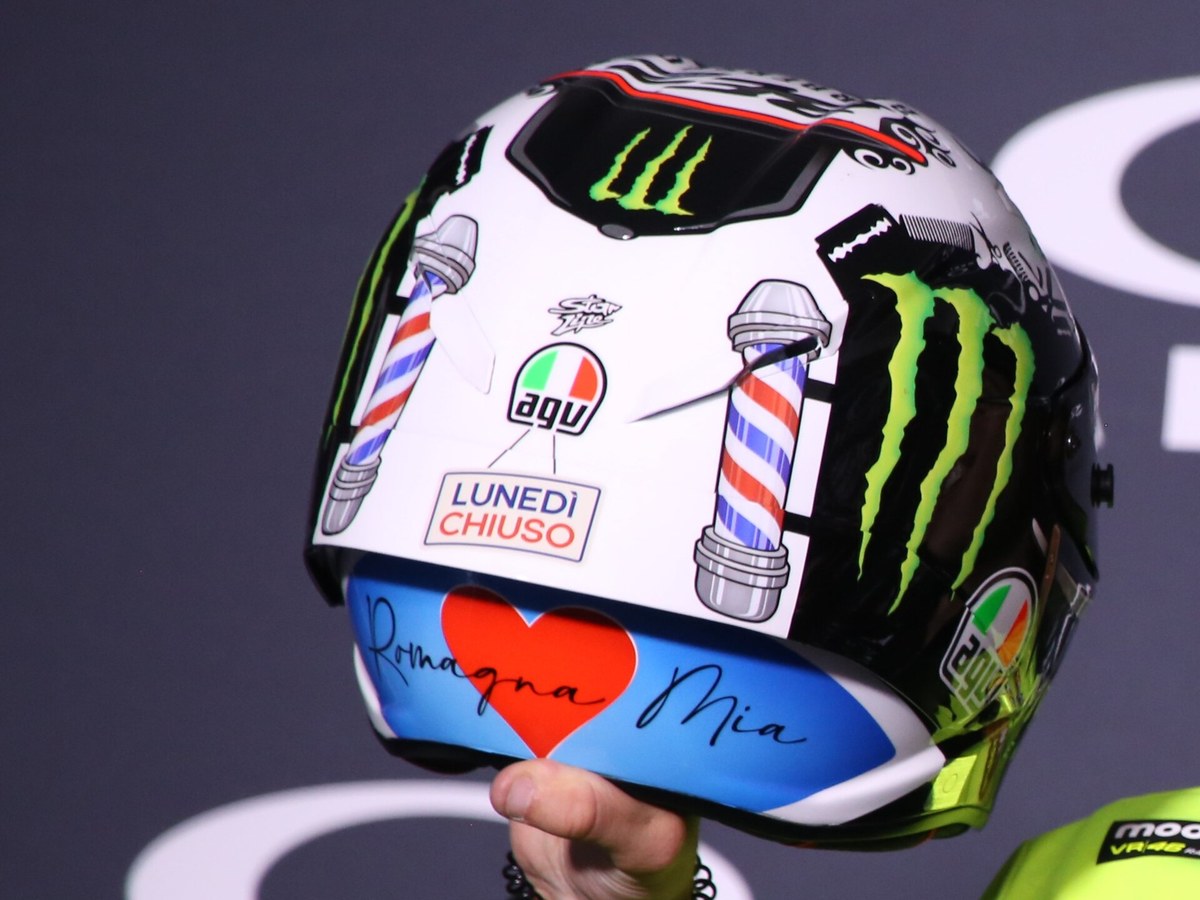 Photo of the Marco Bezzecchi Italian Grand Prix 2023 helmet