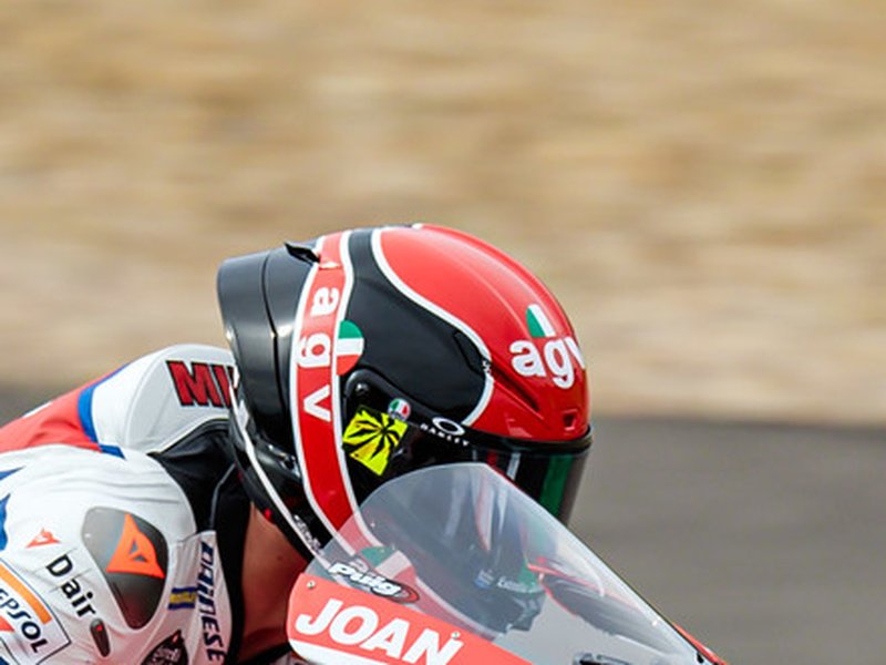 Photo of the Joan Mir British Grand Prix 2024 helmet